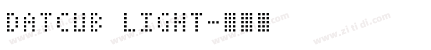 DatCub Light字体转换